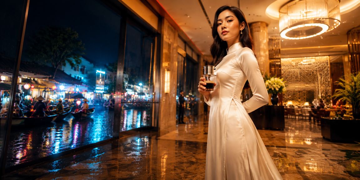 Người dùng Cần Thơ kiểm tra giao dịch tài chính trên điện thoại bên ly cà phê buổi sáng